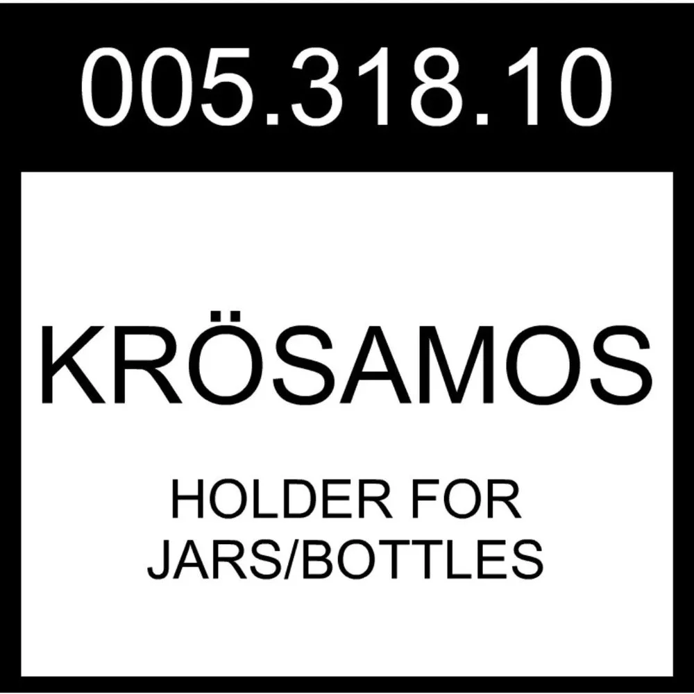 IKEA‎ KROSAMOS Jar Holder Wood Metal Stand Organizer NIB